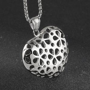 Collar Multicapa con Forma de Corazón, Colgante de Acero Inoxidable, Joyería Conmemorativa, Recuerdo Especial para Mujer - Product Image 1