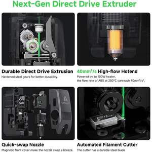 Impresora 3D Creality K2 Plus 350x350x350mm FDM, Máquina de Impresión Multicolor de Alta Velocidad con Doble IA - Product Image 4