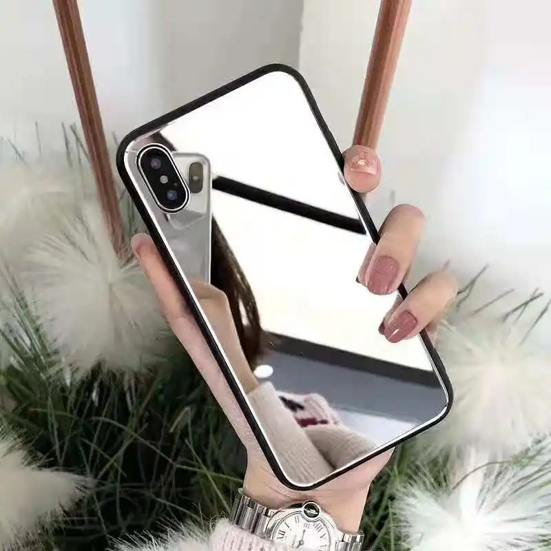 Design Beauty Smartphone Mirror phone case waterproof luxury for iphone X case phone accessories mobile cover