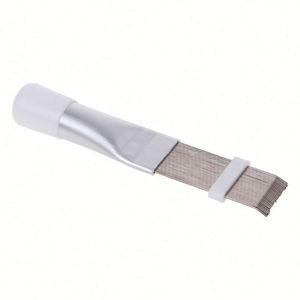Brosse de nettoyage et de redressement des ailettes en acier inoxydable pour climatiseur, condenseur, évaporateur et systèmes CVC - Product Image 4