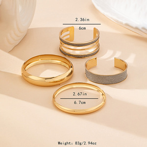 <span class=keywords><strong>2025</strong></span> <span class=keywords><strong>New</strong></span> Arrival Hỗn Hợp Vòng Đeo Tay Mới Bốn Khác Nhau Vòng Đeo Tay Thiết Lập Đơn Giản Trang Sức Thanh Lịch Thiết Lập Lớn 18K Vàng Long Lanh Vòng Đeo Bộ - Product Image 4