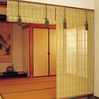 SUNC-Persianas enrollables de bambú, cuerda de cuentas de hoja ancha, para ventanas venecianas, mecanismo de persiana enrollable, ventana francesa
