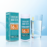 Tiras Reactivas para Análisis de Agua 16 en 1 Home Tap & Well, Kit de Prueba de Calidad del Agua Potable W-16