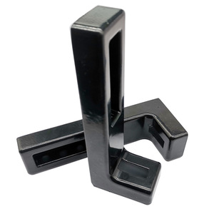 Anchor Bracket Aluminum Alloy Black Ground Fixed Angle Connect Home Improvement Hardware - Product Image 1