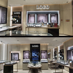 SH7 Trend Metal Furniture <strong>Custom</strong> Glass Jewellery <strong>Display</strong> Cabinet Led Lighting Wood Lockable Jewelry Shop <strong>Window</strong> <strong>Display</strong> Showcase - Product Image 4