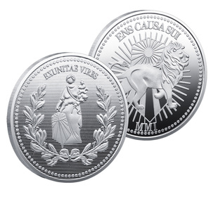 Moneda Conmemorativa de la Francmasonería con León y Diosa, Artesanía Metálica, ENS CAUSA <span class=keywords><strong>SUI</strong></span>, Colección Filosófica, Regalo, Recuerdo - Product Image 4
