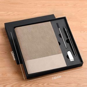 2024 Custom Luxury Promotional Corporate PP Hardcover A5 <b>Notebook</b> Gift <b>Set</b> Saddle Stitching Fabric Personalized Logo Business - Product Image 3
