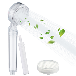 Pommeau de <span class=keywords><strong>douche</strong></span> à main moderne pour salle de bain, en ABS, finition chromée, eau chaude et froide, filtre remplaçable, <span class=keywords><strong>double</strong></span> - Product Image 1