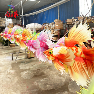 Chiếu Sáng Cá Hình Đầy Màu Sắc Đèn Lồng Cho Lễ Hội Hiển Thị Trung Quốc Truyền Thống Đèn Lồng Không Thấm Nước Cho Ngoài Trời Trang Trí - Product Image 3