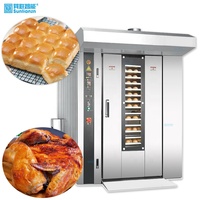 Four rotatif électrique industriel à 64 plateaux pour la cuisson de gâteaux et de pains nouvel état équipement de boulangerie pour la farine noix eau lait et blé