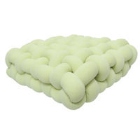 Oreiller de l'Europe du nord fil tricoté carré tissé coussin de chaise coussin de siège canapé dossier décorer baie vitrée coussin