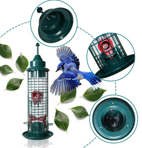 2025 haute vente rétro suspendu <span class=keywords><strong>unique</strong></span> mangeoire à oiseaux en métal résistant aux écureuils - Product Image 3