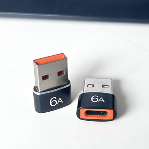 Adaptador USB 2.0 Tipo-C Hembra Universal 6A de Aleación de Aluminio, Carga Rápida, Compatible <span class=keywords><strong>con</strong></span> OTG, para Laptop, Teléfono Móvil, Air Pods, <span class=keywords><strong>iPhone</strong></span> <span class=keywords><strong>12</strong></span> - Product Image 4