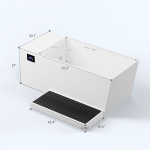 Bañera de hielo acrílica todo en uno OEM profesional, bañera de inmersión fría con enfriador integrado de 1hp 1.5hp | inmersión fría de recuperación deportiva - Product Image 5