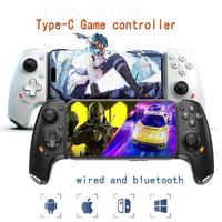 Controlador Móvil con Cable AB01 para Switch/iOS/Android/PC, Gamepad Inalámbrico con Joysticks y Gatillos con Efecto Hall, Ventilador de Refrigeración, Tecla Macro