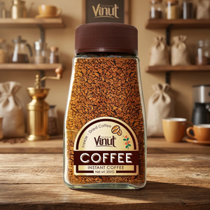 กาแฟอาราบิก้า 100% แบบฟรีซดราย วินัท 200 กรัม รสขม ได้รับการรับรองฮาลาล ผลิตในเวียดนาม บรรจุขวด - Product Image 3