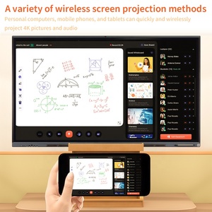 55 65 75 85 86 98 110 pollici OEM ODM Pen Finger Touch Windows Android 4k Lcd Digital Interactive Smart board per le scuole di insegnamento - Product Image 3