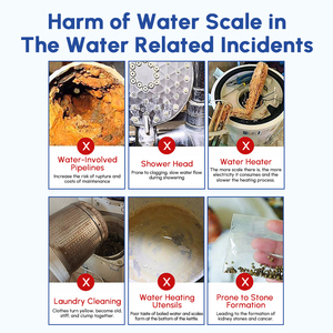 Sistema di disincrostamento dell'acqua per tutta la casa addolcitore alternativo senza sale riduce la rimozione del calcare e prevenire la ruggine - Product Image 6