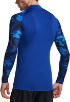 Top vente Logo personnalisé à séchage rapide Compression à manches longues Rash Guard UPF 50 + col montant pour la natation Water Surf