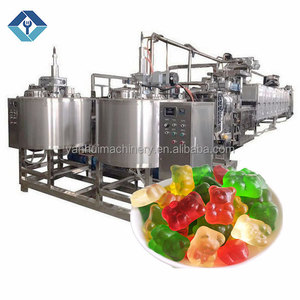 Petite sucette de bonbons gommeux entièrement automatique faisant la machine gelée molle dure nouvel état pour les industries de la vente au détail - Product Image 3