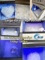 Machine à glaçons commerciale pour entreprises, machine à fabriquer des blocs de glace, machine à glaçons