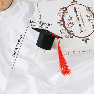 Laurea felice iscrizione alla lista d'oro cappello da scapolo cappello torta topper fornitori - Product Image 6