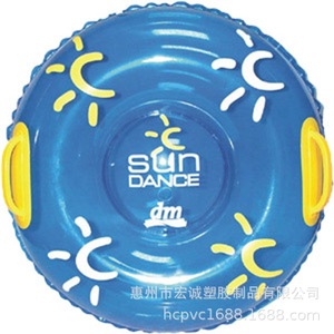 Tubo de nieve inflable de 100 cm, blanco, plegable, para niños, material de PVC universal - Product Image 5