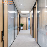 Cloisons en verre panoramiques insonorisées personnalisées, panneaux absorbants le son, stores pour bureau, utilisation extérieure, ignifuges