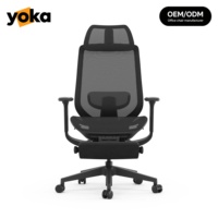 Chaise de bureau ergonomique inclinable de qualité supérieure, soutien lombaire réglable, appui-tête, accoudoirs, verrouillage d'inclinaison pivotant, multicolore, coussin doux