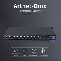 AICPOSE Artnet DMX 8 voies Réseau Expander pour système d'éclairage de scène Contrôleur Artnet DMX 8 ports