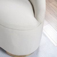 Sofá seccional curvo creativo de media luna con cojín suave, muebles ligeros de lujo para sala de estar de Hotel personalizados
