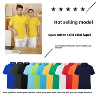 Chemises personnalisées en pur coton uni avec logo imprimé, vêtements de travail à manches courtes pour entreprises, événements, publicité, broderie