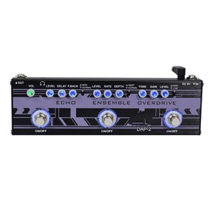 <span class=keywords><strong>Echo</strong></span> Ensemble Overdrive E-Gitarren-Effektgerät mit umfassenden Effekten: Overload, <span class=keywords><strong>Fuzz</strong></span>, <span class=keywords><strong>Distortion</strong></span>, <span class=keywords><strong>Delay</strong></span>, <span class=keywords><strong>Chorus</strong></span>, Vibrato, Reverb - Product Image 2