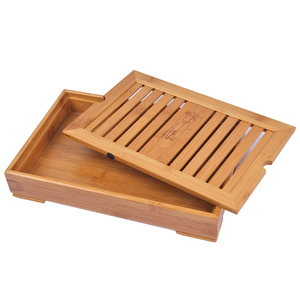 Mini Table à thé japonaise en bois de bambou, plateau de service à thé <span class=keywords><strong>Gong</strong></span> fu, vente en gros 1 pièce - Product Image 2