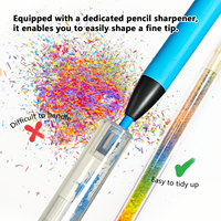 Crayons mécaniques colorés rétractables de 3 mm pour la vente en gros, avec recharge de couleur et gommes offertes