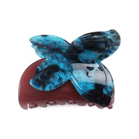 Pince à cheveux papillon en acétate pour femmes, barrette Double couche, accessoire de coiffure, pour printemps et été, 6.2cm de largeur