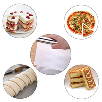 Racloir et hachoir à pâte en acier inoxydable pour aliments, pâtes, gâteaux, pizzas, crèmes et pains