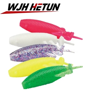 Señuelo de Silicona Suave de Doble Cola para Pesca en Superficie, para Marlin, Lucio y Bacalao - Uso en Pesca en Hielo, 8cm con Anzuelos - Product Image 1
