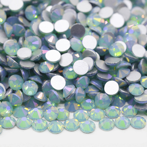 Diamantes de Imitación SS3-SS50 Sin Fijación en Caliente, Espalda <span class=keywords><strong>Plana</strong></span>, Verde Ópalo Mirage - Product Image 2
