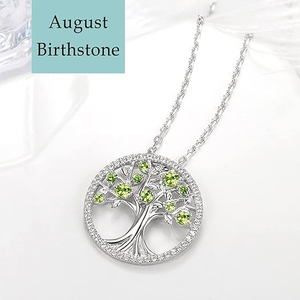 गर्म बिक्री महिलाओं में वृद्धि और सेप्टएम्बर के गहने पेरीडोट और ग्रीन सैपफायर 925 पत्नी जन्मदिन के उपहार के लिए स्टर्लिंग चांदी - Product Image 3