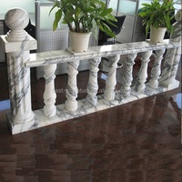 Pierre naturelle marbre blanc balustre colonne escalier garde-corps sculpture à vendre