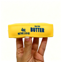 Jouet Squishy Beurre 4oz à Remontée Lente pour Enfants et Adultes, Jouet Squishy Beurre Fromage 4oz, Fidget Pad Beurre 4oz - Entrepôt USA
