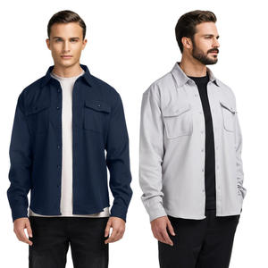 Gingtto ICO Vintage the <span class=keywords><strong>Dante</strong></span> Overshirt LOGO personalizado Camisas Costo Camisas de manga larga Hombres - Product Image 1