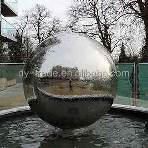 Edelstahl Silber kugel Wasserspiel für Garten dekoration Landschaft - Product Image 6