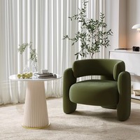Fauteuil d'Appoint Milieu de Siècle Relaxation Luxe Moderne Nouveauté Meuble d'Accent Salon