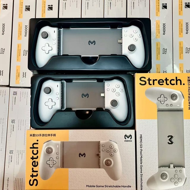 MEMO S3 Type-C Wired BT Wireless 1000Hz Stretch Handle Mobile Game Pad Controller Joystick for Android/iOS Phones/Tablets