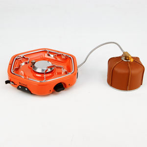 Estufa de Gas portátil de un solo quemador Vooma, horno de Encendido automático para exteriores Popular con cilindro de <span class=keywords><strong>butano</strong></span> para cocina de Camping - Product Image 1