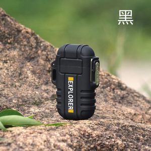 Encendedor Recargable de Doble Arco Explorer, Encendedor de Cigarrillos USB Portátil a Prueba de Agua y Viento para Camping F12 - Product Image 4