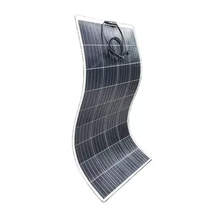 Yüksek verim güneş panelleri 100W 150W 18V 12V güç jeneratör istasyonu kaynağı Flexible esnek RV güneş panelleri