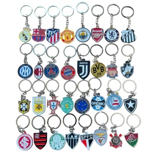 Llavero de Metal Esmaltado Vintage de Lujo al por Mayor, Llavero de Equipo de Fútbol de Moda para Aficionados - Product Image 1